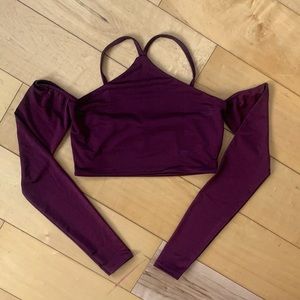 Off The Shoulder Cross Crop